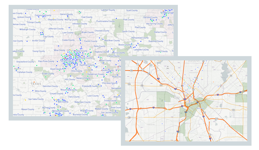 Screenshots from RiskExec's Geocoding module. Screenshots from RiskExec's Geocoding module.